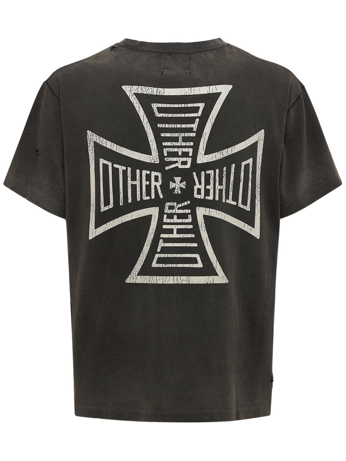 T-shirt En Coton Imprimé Croix - OTHER - Modalova