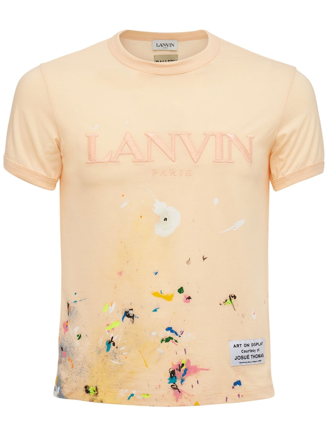 T-shirt Relaxed Délavé Et Peint À La Main - GALLERY DEPT X LANVIN - Modalova