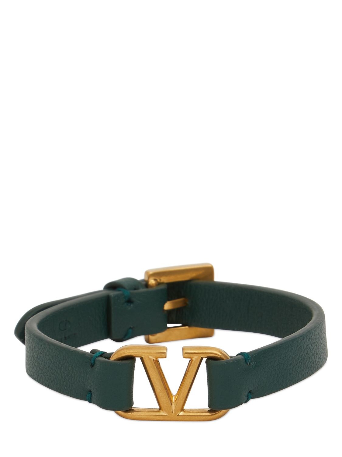 Bracelet Fin En Cuir V Logo - VALENTINO GARAVANI - Modalova