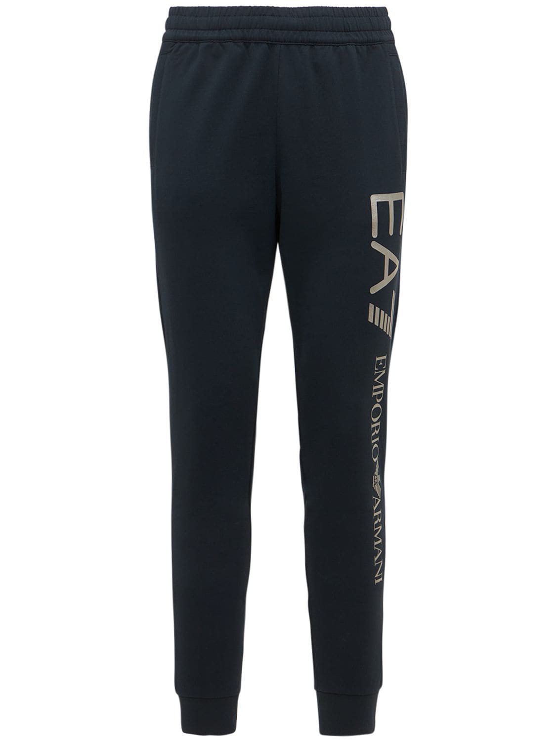 Pantalon Slim En Coton À Logo Series - EA7 EMPORIO ARMANI - Modalova