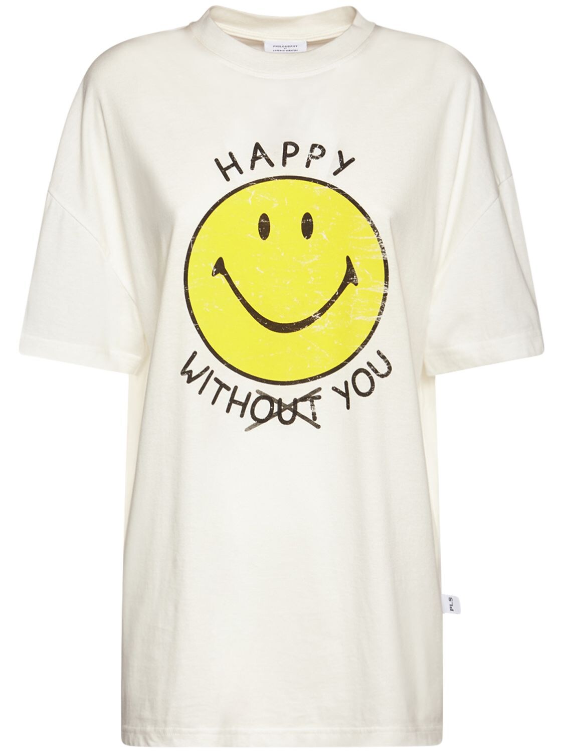 T-shirt Oversize En Jersey Smiley Capsule - PHILOSOPHY DI LORENZO SERAFINI - Modalova
