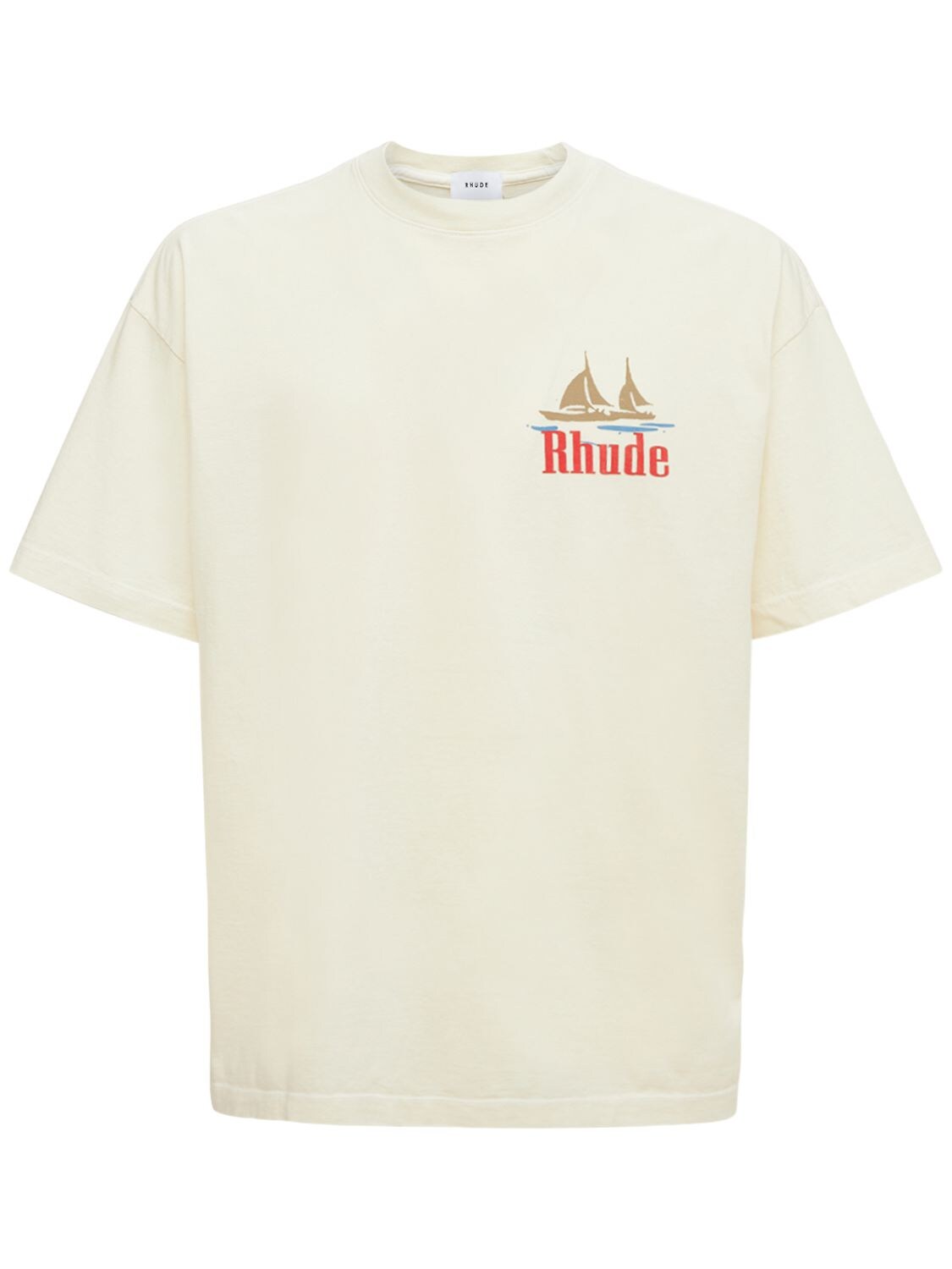 T-shirt En Coton Imprimé - RHUDE - Modalova