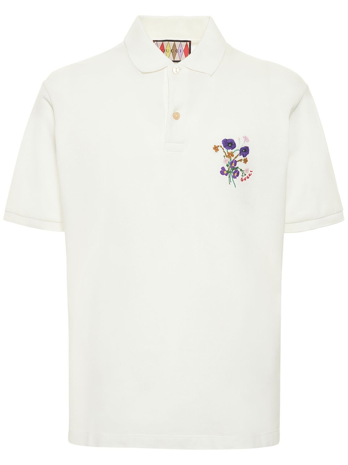 Luisaviaroma Vêtements Tops & T-shirts T-shirts Polos Polo En Piqué De Maille De Coton Stretch 