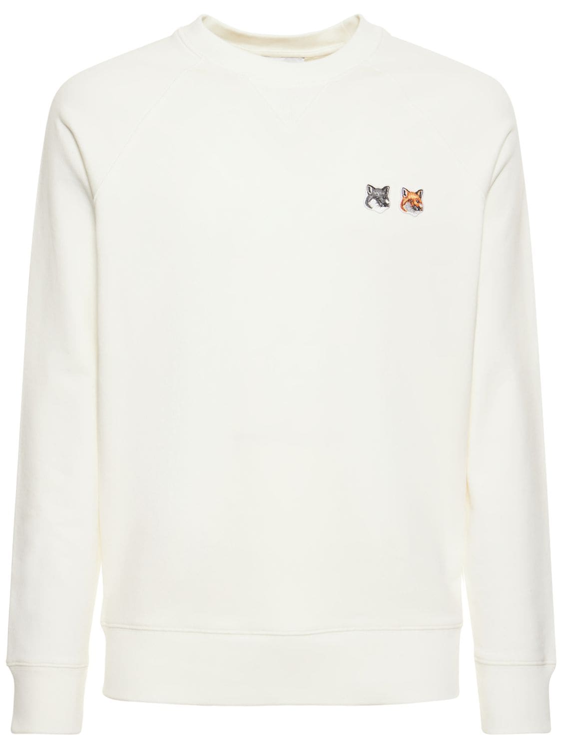 Sweat-shirt En Jersey De Coton À Logo - MAISON KITSUNÉ - Modalova