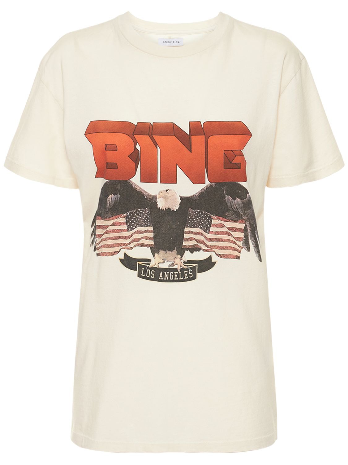 T-shirt En Jersey Imprimé À Logo Bing - ANINE BING - Modalova