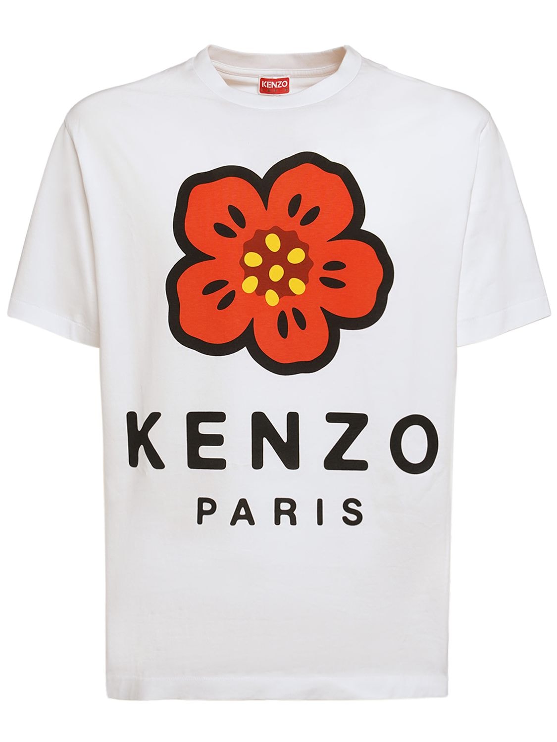 T-shirt En Jersey De Coton Imprimé Boke - KENZO PARIS - Modalova