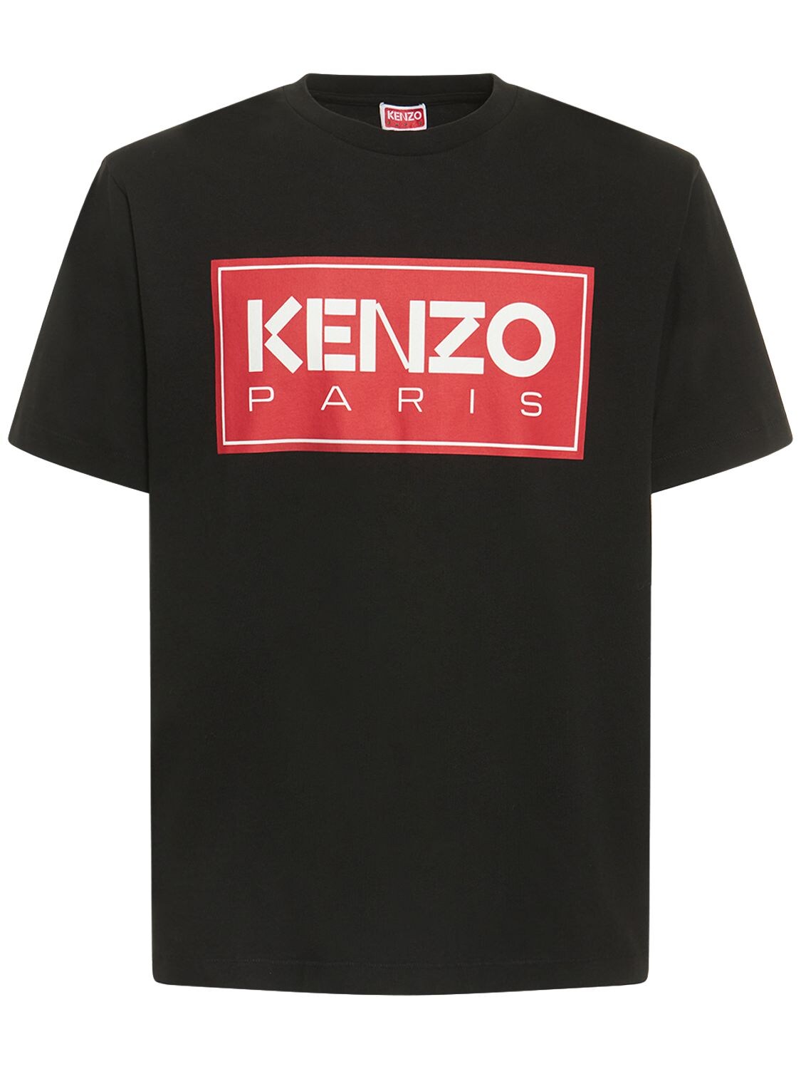 T-shirt En Jersey De Coton À Imprimé Logo - KENZO PARIS - Modalova