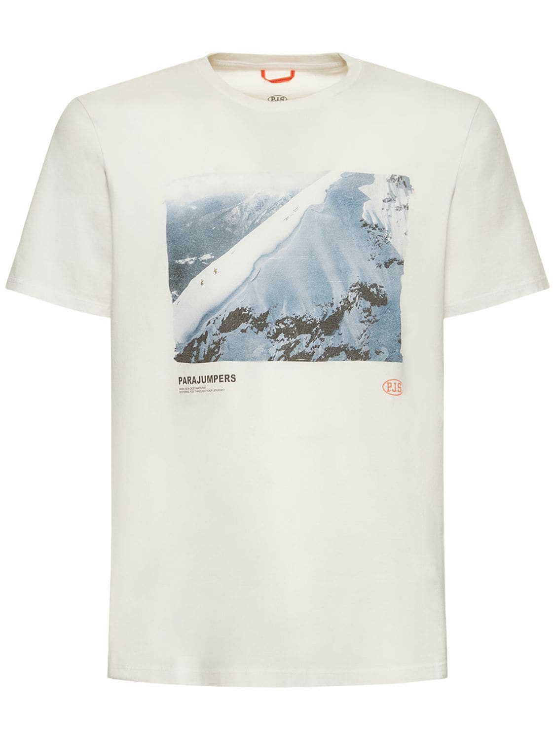 T-shirt En Jersey De Coton Imprimé Nature - PARAJUMPERS - Modalova