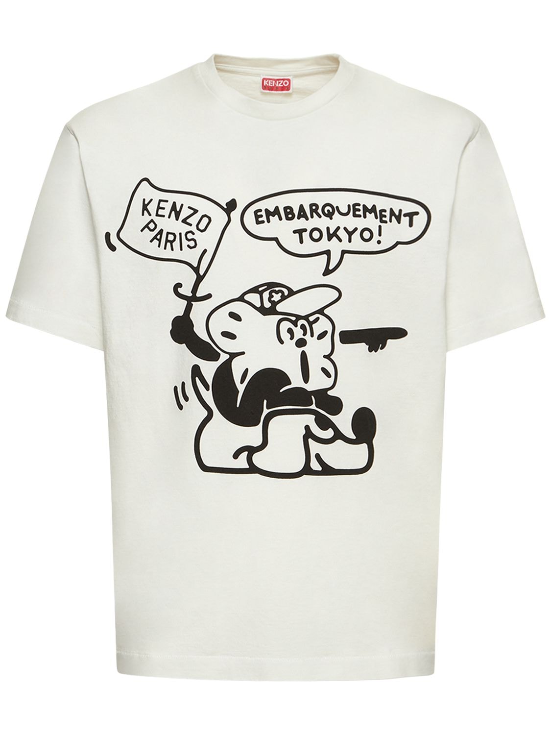 T-shirt En Jersey Imprimé Boke Boy - KENZO PARIS - Modalova