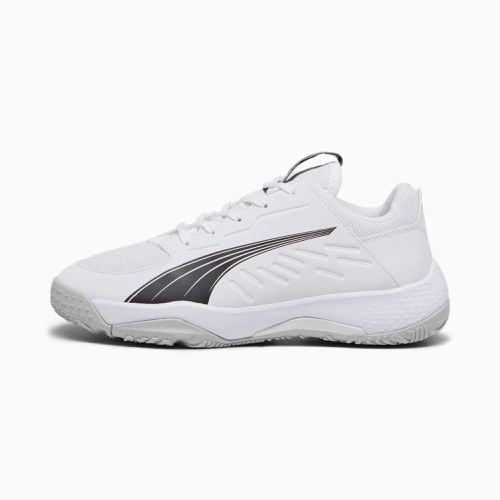 Chaussures de handball Accelerate Enfant, Blanc/Noir/Gris - PUMA - Modalova