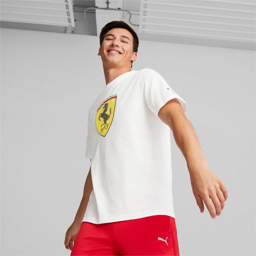 T-Shirt Big Shield Scuderia Ferrari, Blanc - PUMA - Modalova