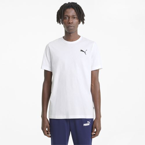 T-Shirt à logo Essentials Homme, Blanc/Logo Chat - PUMA - Modalova