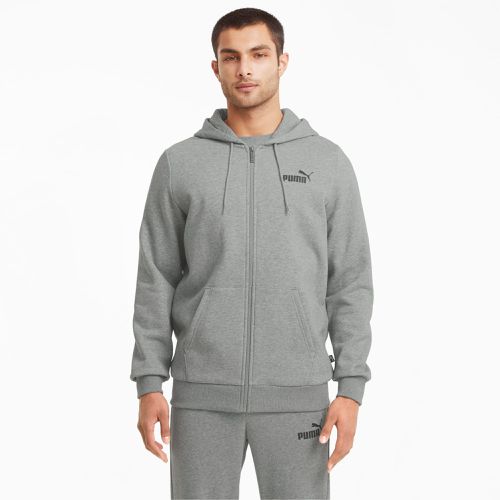 Sweat à capuche à fermeture zippée intégrale Essentials Logo homme - PUMA - Modalova