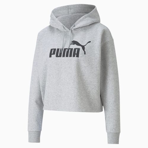 Sweat à capuche raccourci Essentials , Gris/Bruyère - PUMA - Modalova
