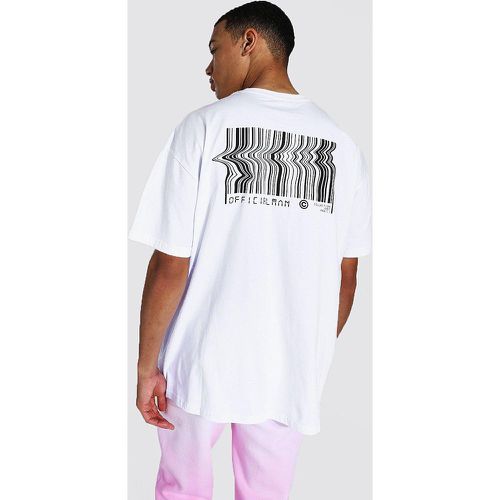 Tall - T-shirt oversize imprimé code-barres - Boohooman - Modalova