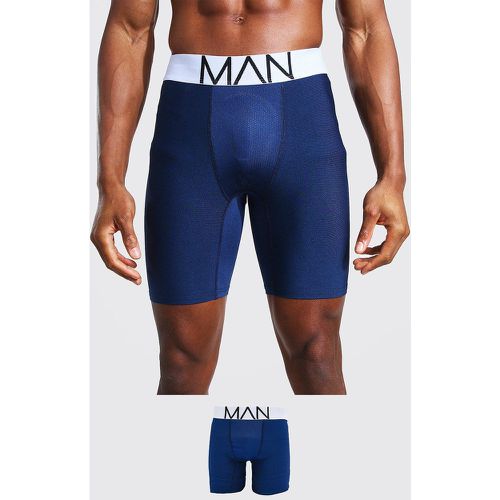 Boxer long à logo - MAN - Boohooman - Modalova