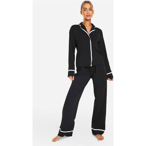 Ensemble De Pyjama Boutonné À Manches Longues - boohoo - Modalova