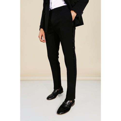 Pantalon de costume coupe skinny - - 34L - Boohooman - Modalova