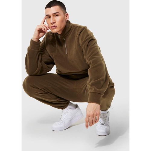 Sweat zippé épais en polaire - Boohooman - Modalova