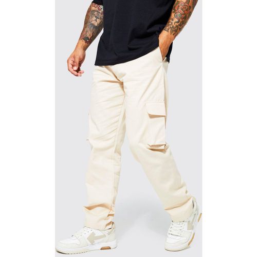 Pantalon chino cargo ample - Boohooman - Modalova