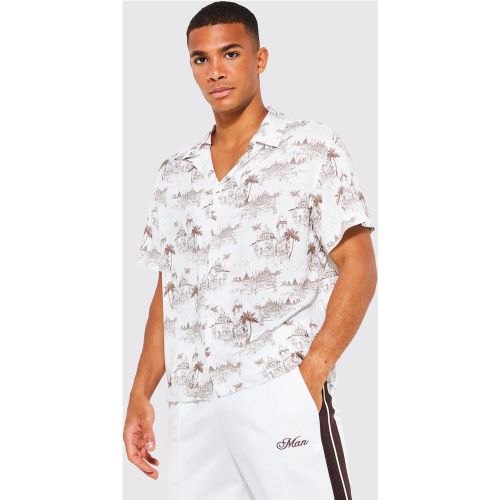 Chemise imprimée en viscose - Boohooman - Modalova