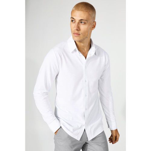 Chemise en jersey à manches longues - Boohooman - Modalova