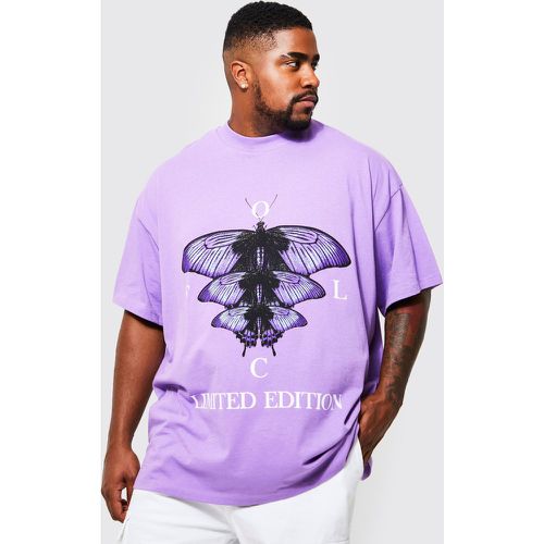 Grande taille - T-shirt oversize à imprimé papillon - Ofcl - Boohooman - Modalova