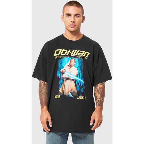 T-shirt oversize à imprimé Star Wars Obi Wan - Boohooman - Modalova