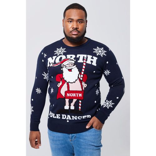 Grande taille - Pull de Noël à slogan North Pole Dancer - - XXXXL - Boohooman - Modalova
