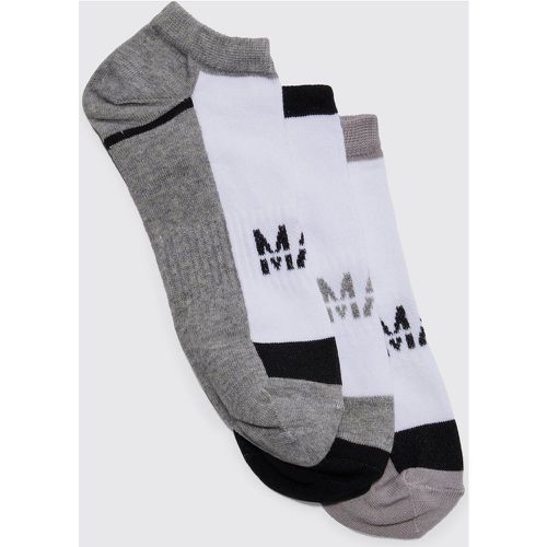 Lot de 3 paires de chaussettes de sport - MAN - Boohooman - Modalova