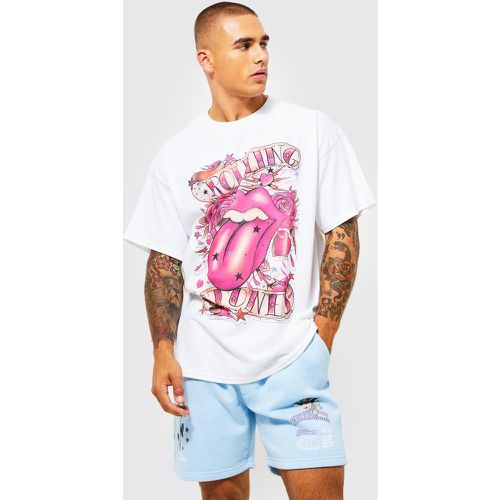 T-shirt oversize officiel Rolling Stones - Boohooman - Modalova