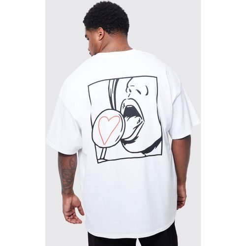 Grande taille - T-shirt imprimé - Boohooman - Modalova