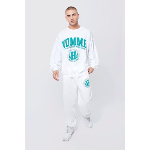 Survêtement oversize imprimé - Boohooman - Modalova
