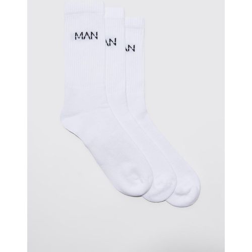 Lot de 3 paires de chaussettes - MAN - Boohooman - Modalova