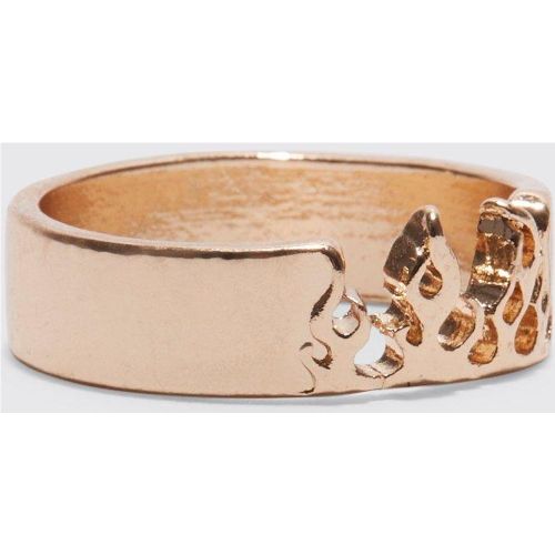 Bague flamme - - S/M - Boohooman - Modalova