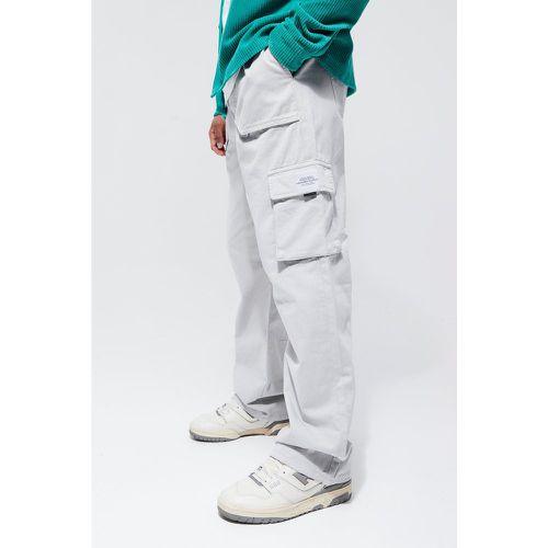 Pantalon cargo ceinturé - Boohooman - Modalova