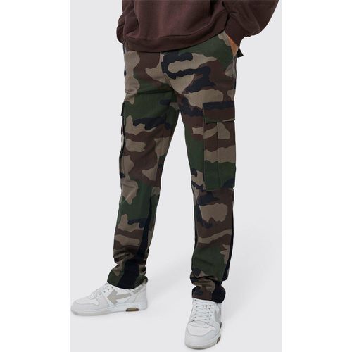 Tall - Pantalon cargo à imprimé camouflage - Boohooman - Modalova