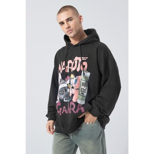 Sweat à capuche oversize à imprimé Naruto homme - Boohooman - Modalova