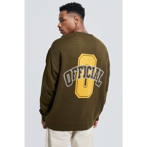 Pull oversize à logo - Official - Boohooman - Modalova