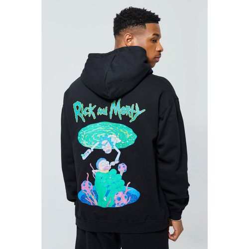 Sweat à capuche oversize à imprimé Rick & Morty - Boohooman - Modalova