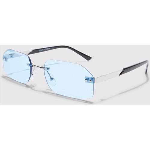 Lunettes de soleil rectangulaires - Boohooman - Modalova