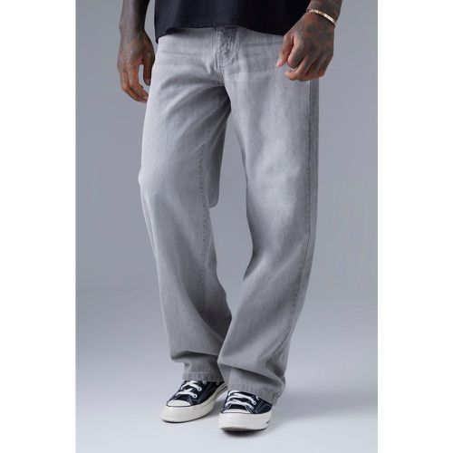 Jean baggy rigide délavé - - 28R - Boohooman - Modalova