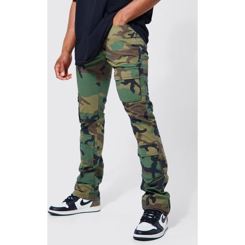 Pantalon cargo imprimé camouflage - Boohooman - Modalova