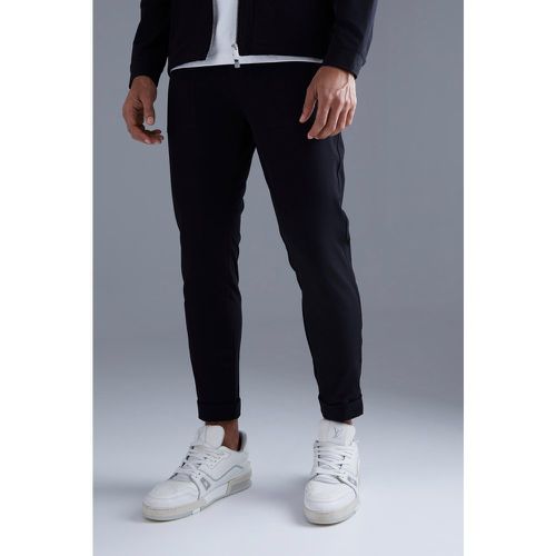 Pantalon slim en nylon à taille élastique - Boohooman - Modalova