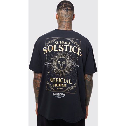 T-shirt oversize imprimé Summer Solstice - Boohooman - Modalova