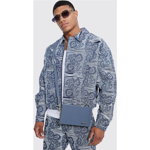 Veste ample en jean - Boohooman - Modalova