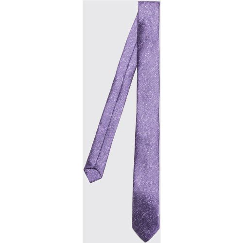Cravate fine texturée en jacquard - Boohooman - Modalova
