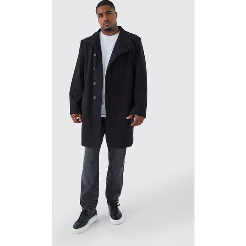 Grande taille - Manteau en laine à col cheminée - - XXXL - Boohooman - Modalova