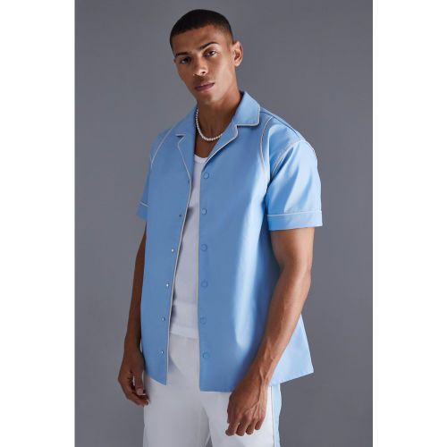 Chemise western oversize en similicuir - Boohooman - Modalova