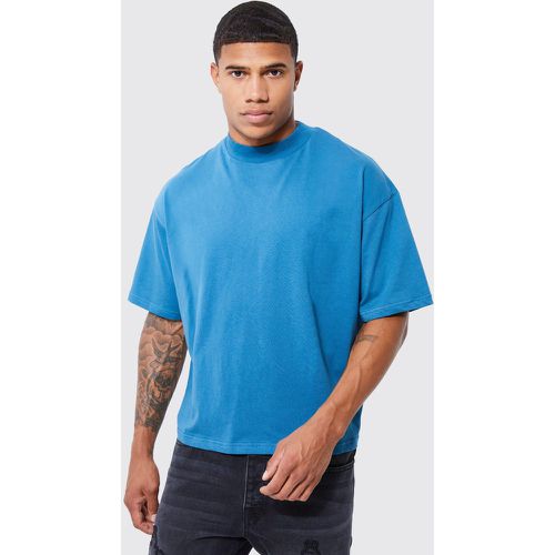 T-shirt oversize à col montant - Boohooman - Modalova